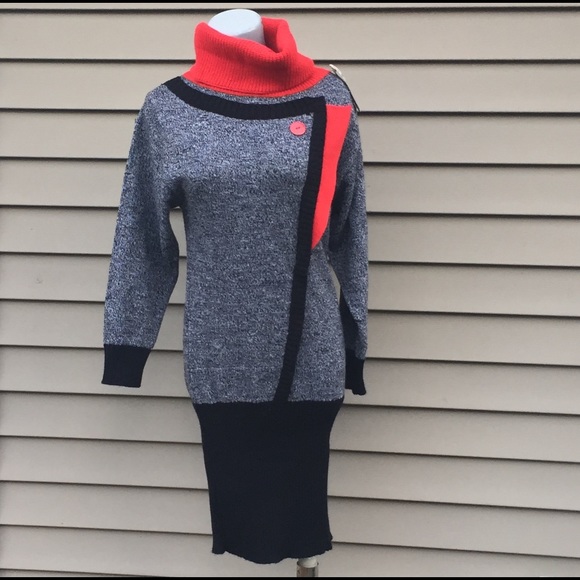 sweater dress 80s